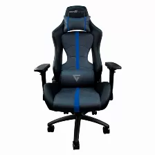 Silla Game Factor Leath-aire Reclinable 4d, Metal Negra/azul Cgc650 Bl